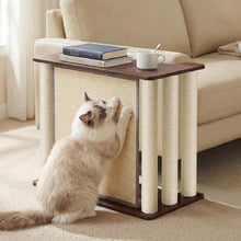 Lumi Side Table with Left Cat Scratching Board